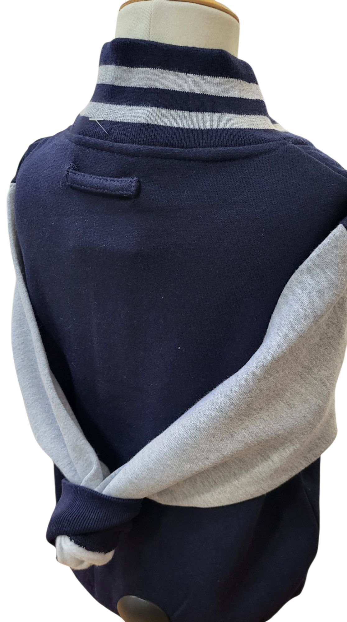 Children's Varsity Jacket in Navy