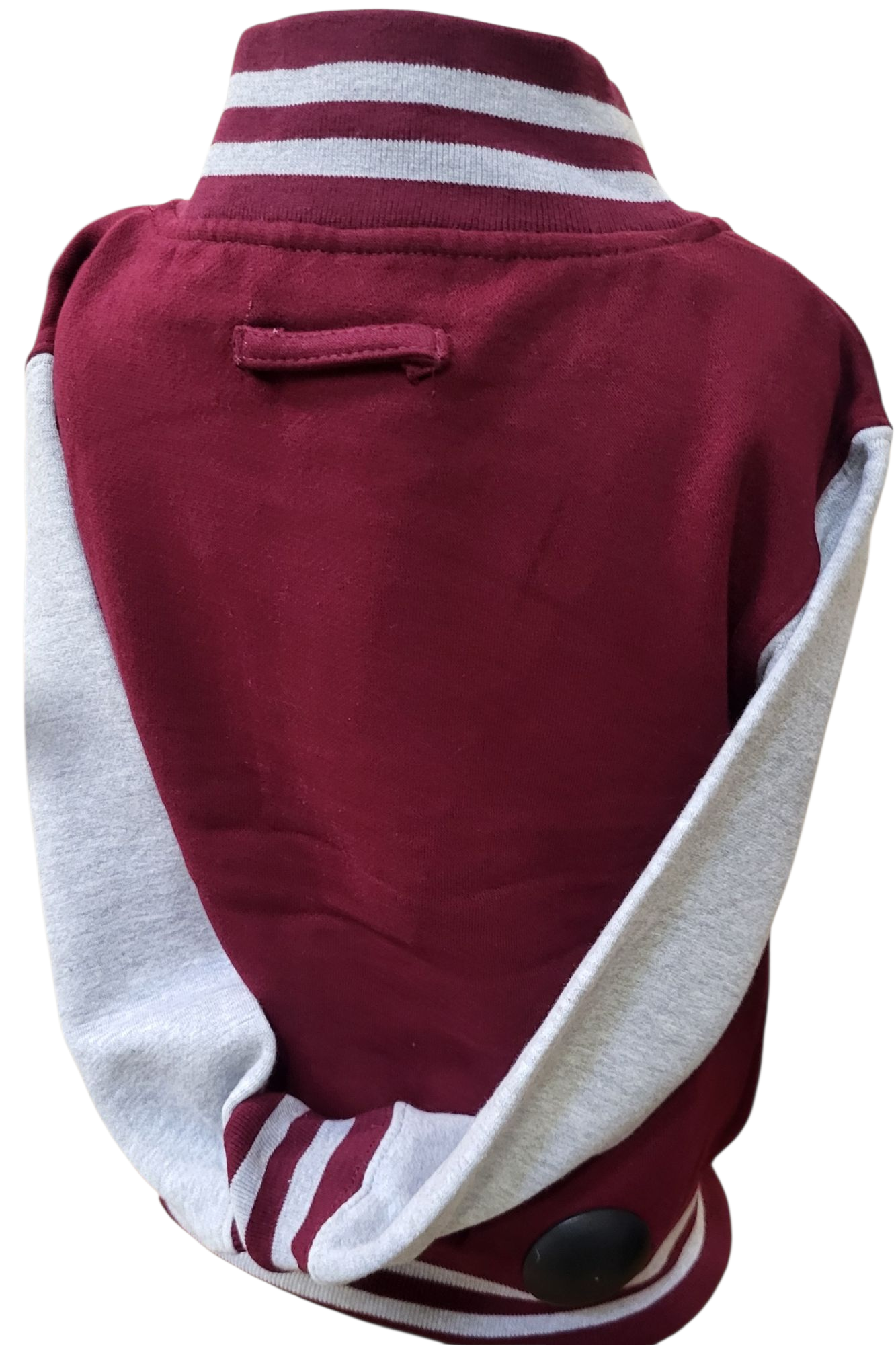 Children's Varsity Jacket in Burgundy