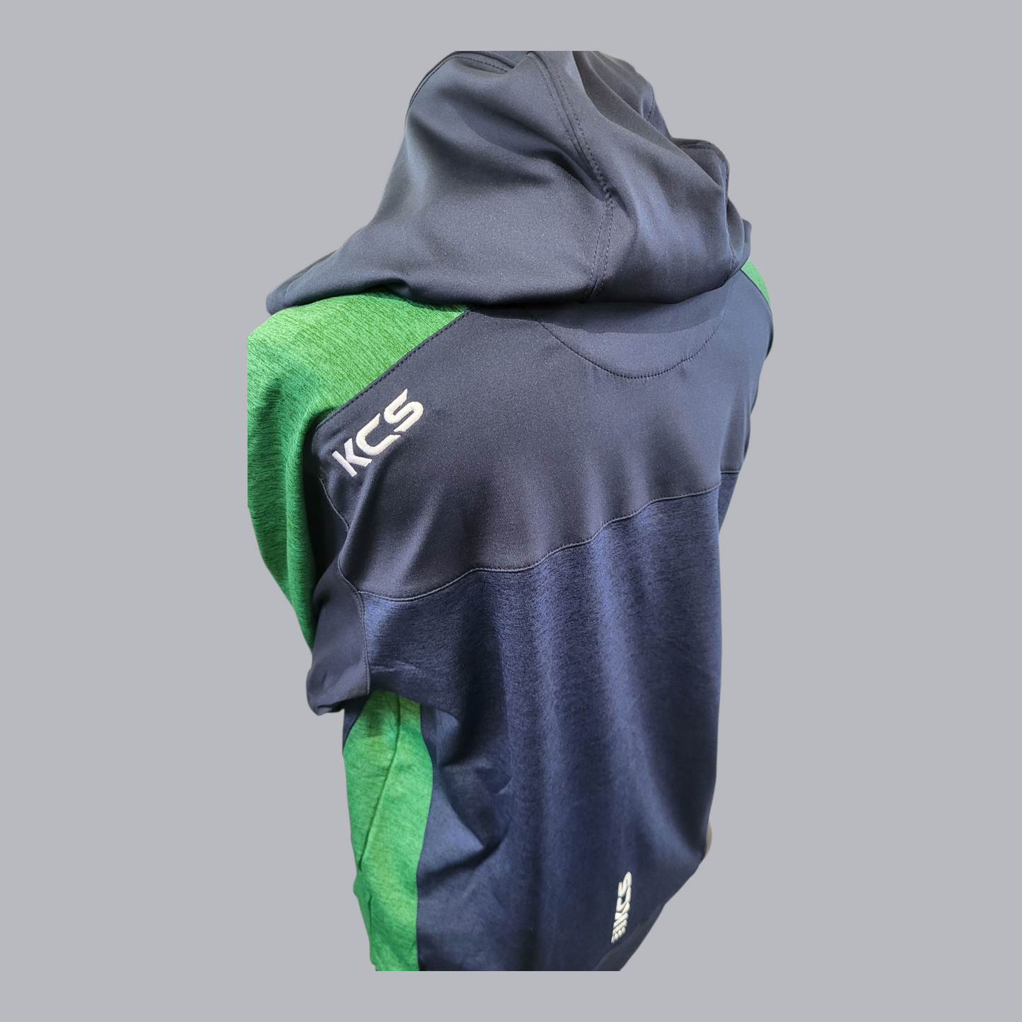 Helios 1/2 Zip Marine/Green with Hood (Unisex) K C Sports