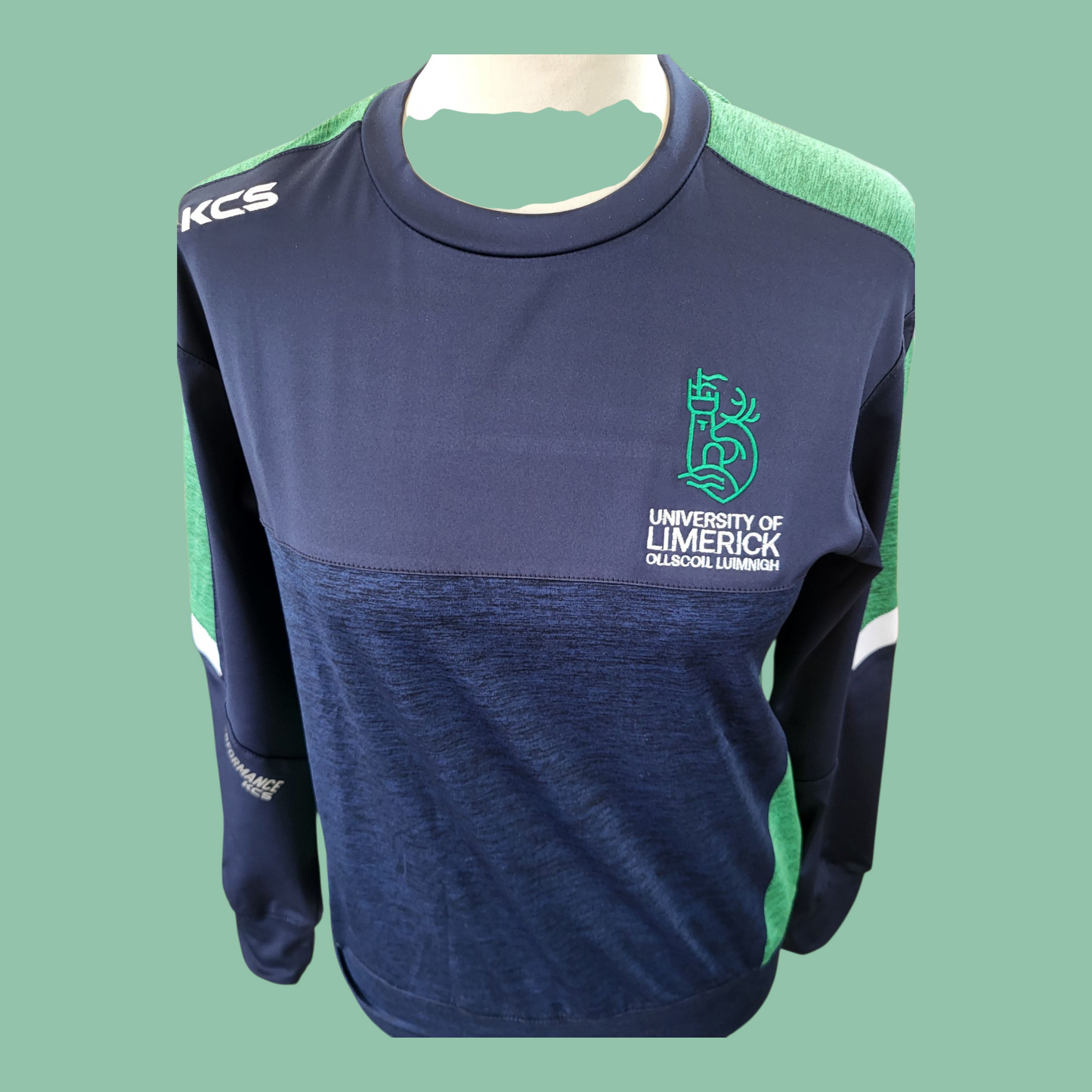 Helios Marine/ Green Sports Sweatshirt Unisex KC Sports Brand