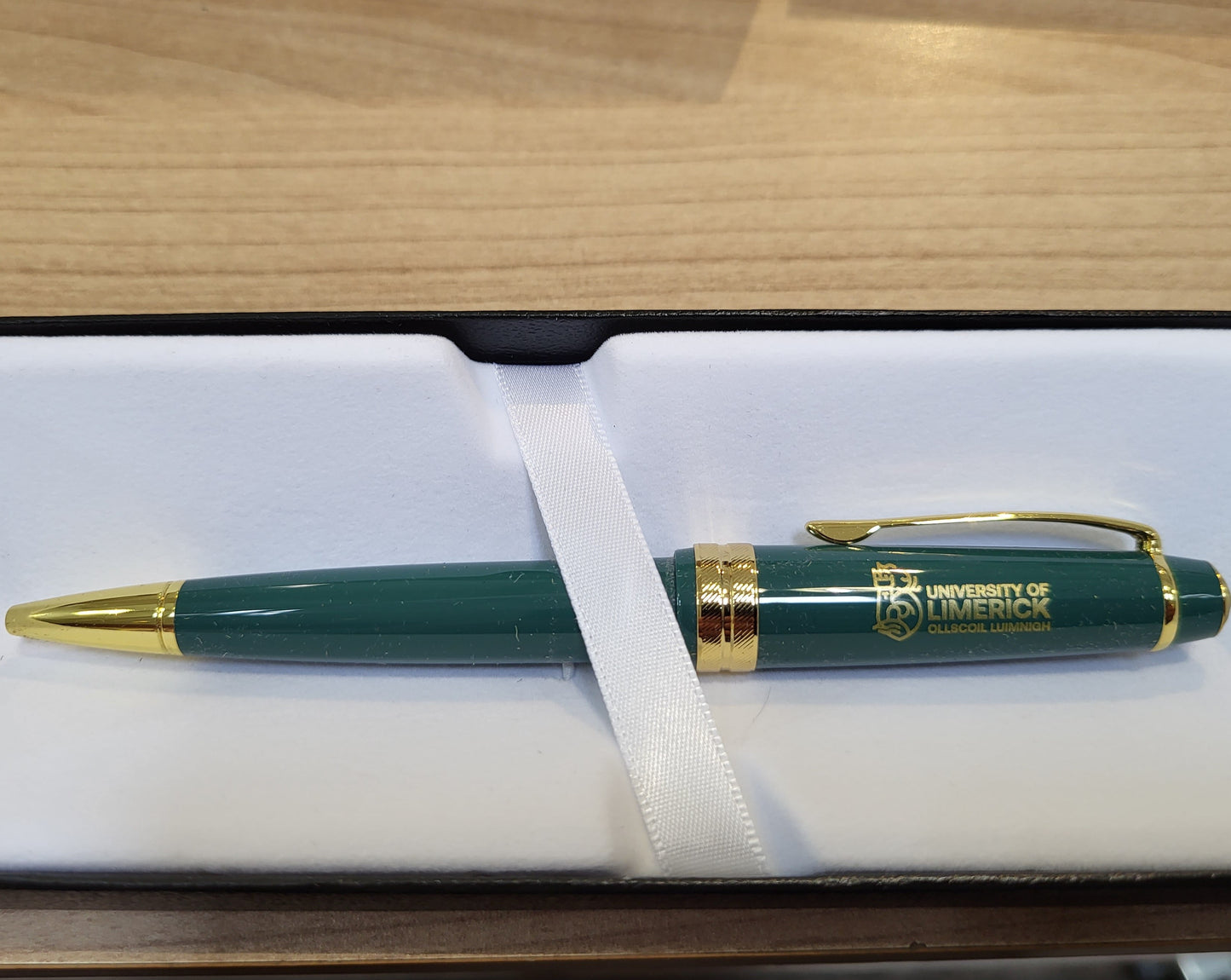 Cross Bailey Green Ball Pen with Gold Trim ; UL logo