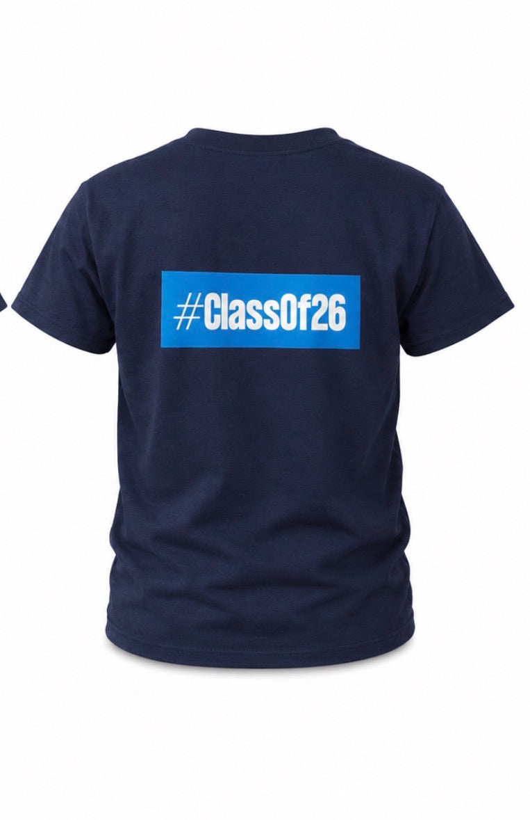 Class of 26 Navy Tee-shirt