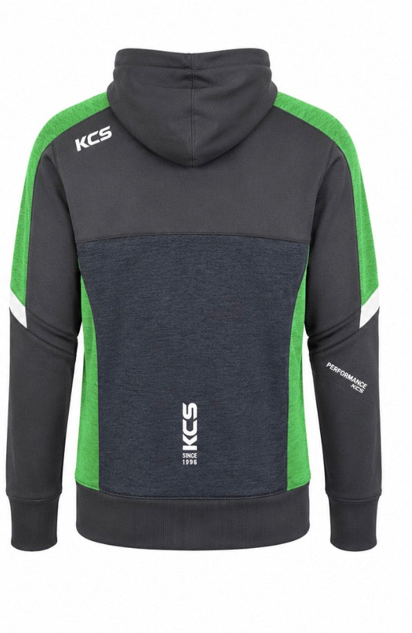 Helios 1/2 Zip Marine/Green with Hood (Unisex) K C Sports
