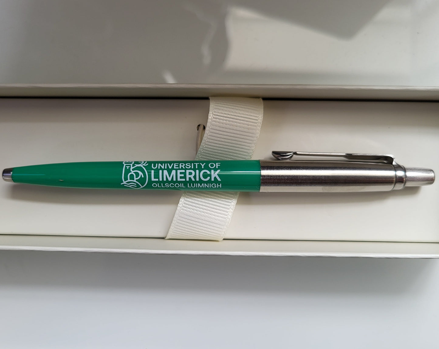 Parker Jotter Chrome / Green Ball Pen