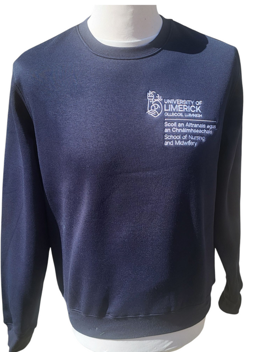School of Nursing & Midwifery Navy Crew Sweatshirt NEW (Unisex)