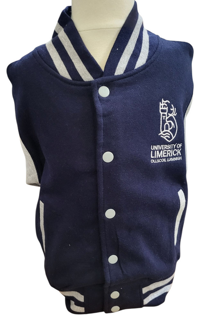 Children's Varsity Jacket in Navy