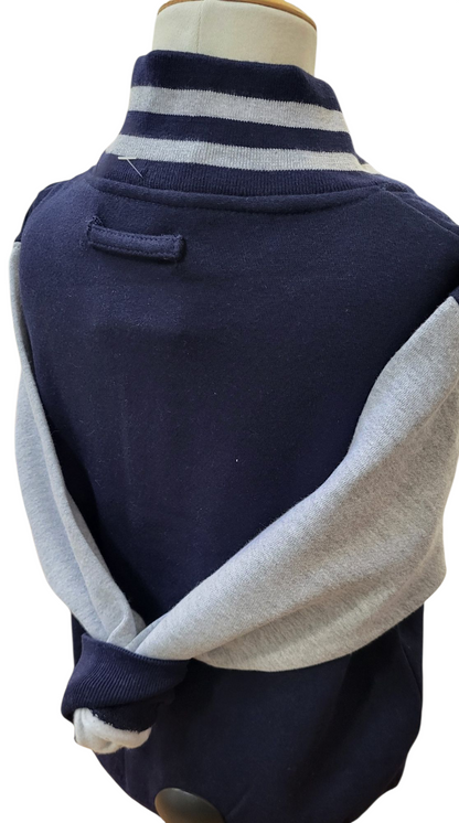 Children's Varsity Jacket in Navy