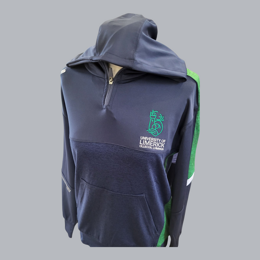 Helios 1/2 Zip Marine/Green with Hood (Unisex) K C Sports