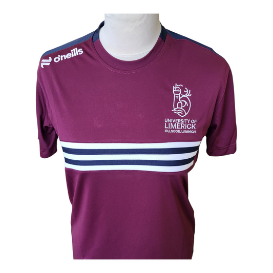 Dromore Training Tee Shirt Maroon/Navy/White O'Neill's (Unisex)