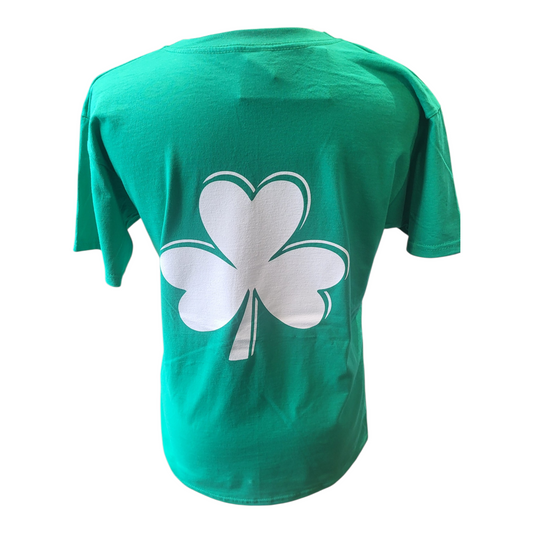 Kelly Green Tee Shirt with Shamrock