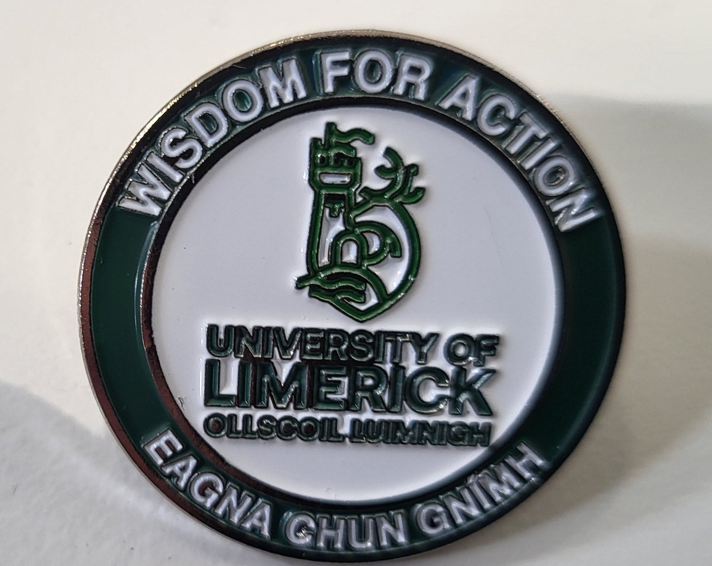 Enamel Badge UL Motto : Wisdom For Action