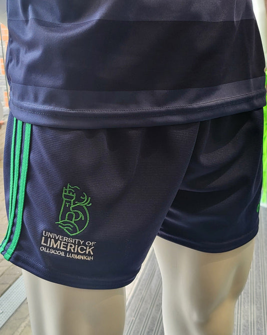 O'Neill's Mourne Navy Shorts with Green Stripes