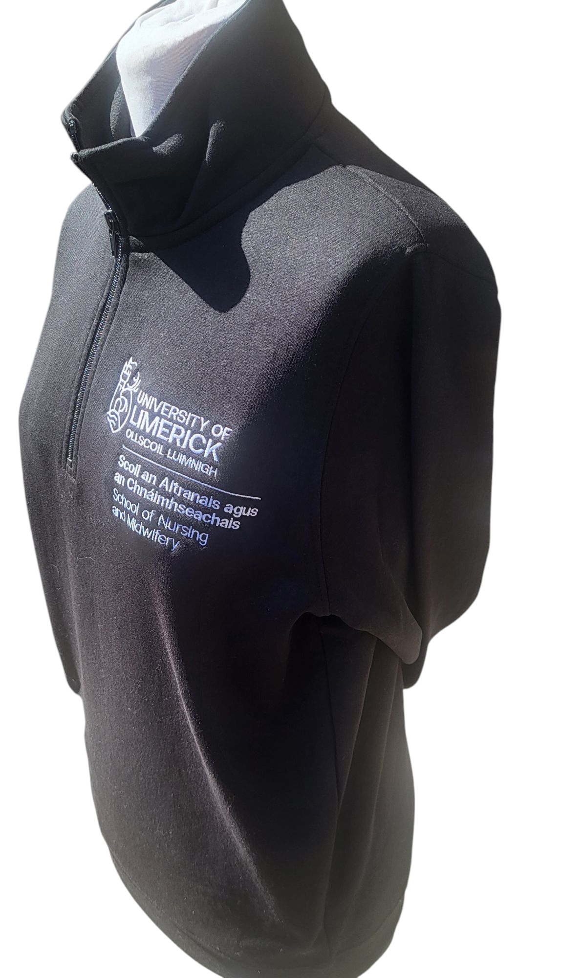School Of Nursing & Midwifery 1/4 Zip Black (Unisex) NEW