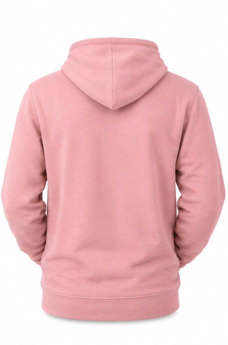 Cropped Top with Hoodie in Dusty Pink