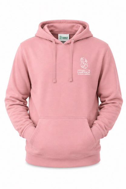 Cropped Top with Hoodie in Dusty Pink