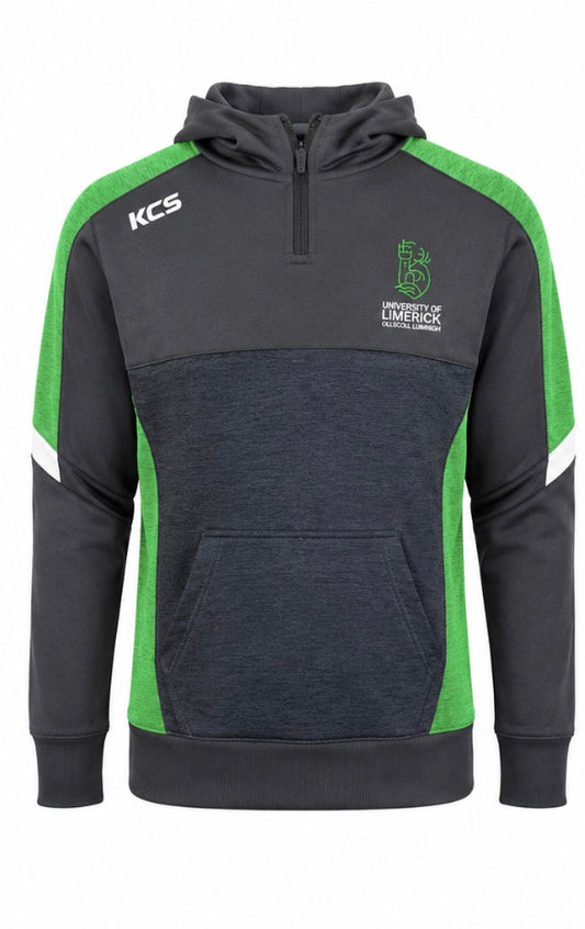 Helios 1/2 Zip Marine/Green with Hood (Unisex) K C Sports