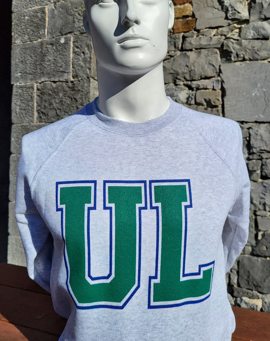 UL Gridiron Font Grey Sweatshirt (Unisex)