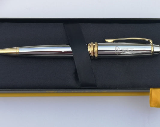 Cross Bailey Chrome/ Gold Trim Ball Pen